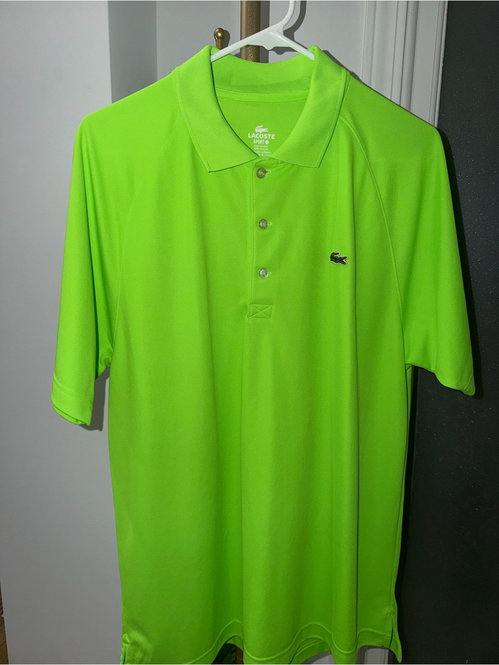 Lacoste Men’s Neon Green Performance Polo